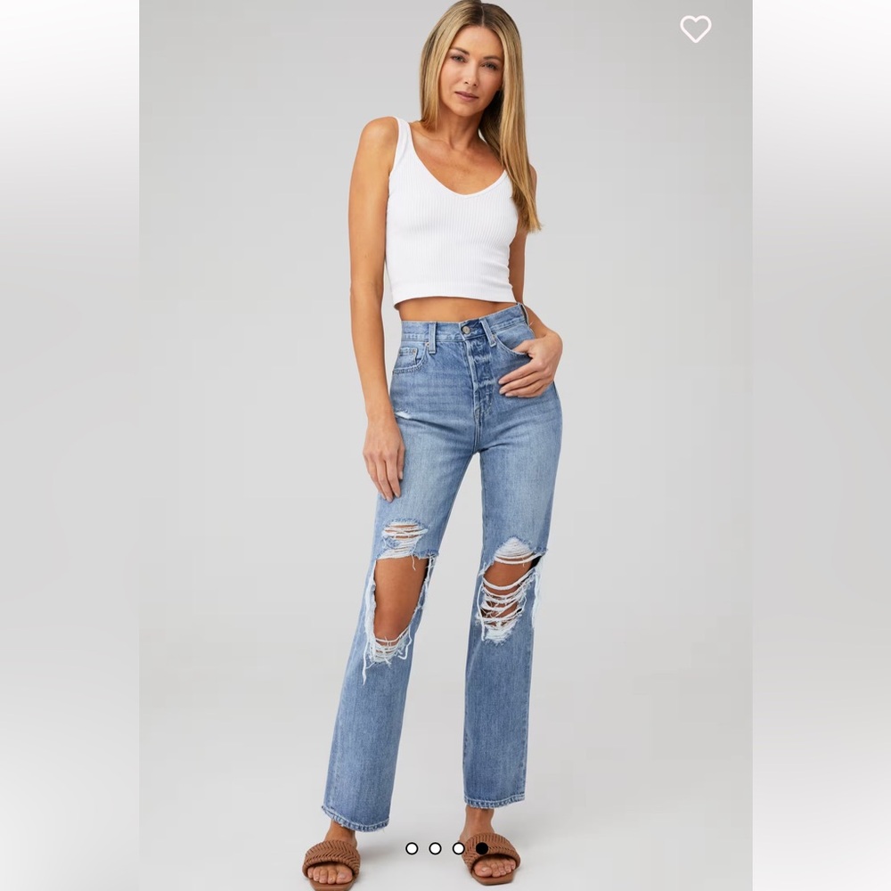 Pistola Cassie Super High Rise Straight Jean